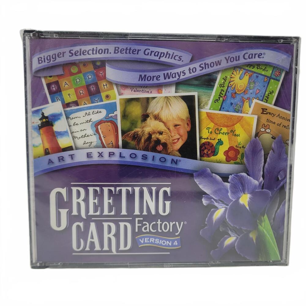 Art Explosion Greeting Card Factory Version 4.0 Software